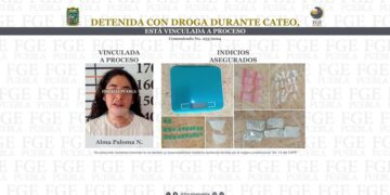 Vinculan a proceso a detenida con droga durante cateo