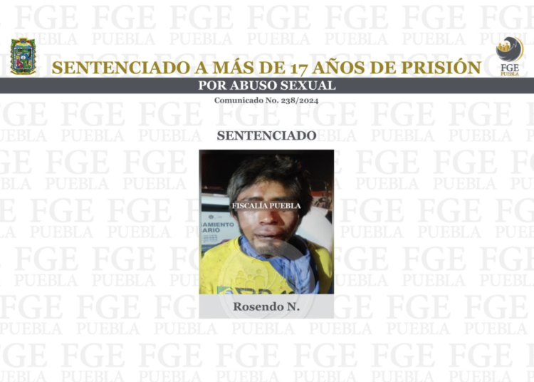 Sentenciado a más de 17 años de prisión por abuso sexual