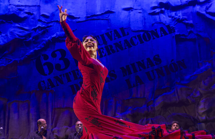 Una bailadora de flamenco… japonesa