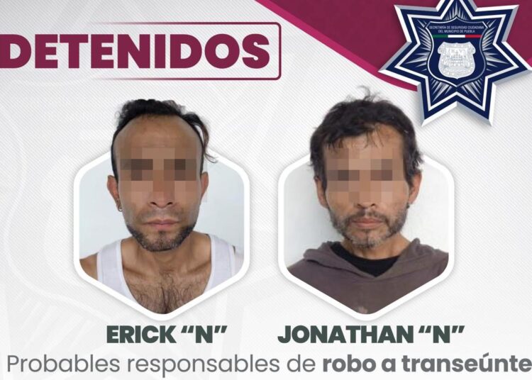 Policía de la Ciudad detiene a dos hombres por robo a transeúnte