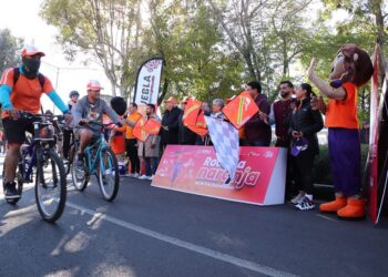 Realizan Rodada Naranja para promover la movilidad libre de violencia
