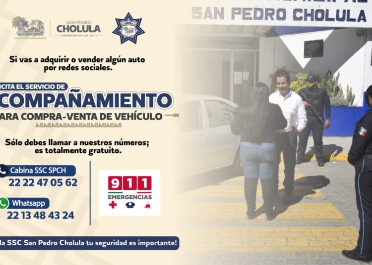 Policía de San Pedro inicia acompañamiento seguro para compraventa de autos