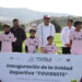 Céspedes entrega obras carreteras y educativas en Tehuitzingo, Acatlán de Osorio y Petlalcingo