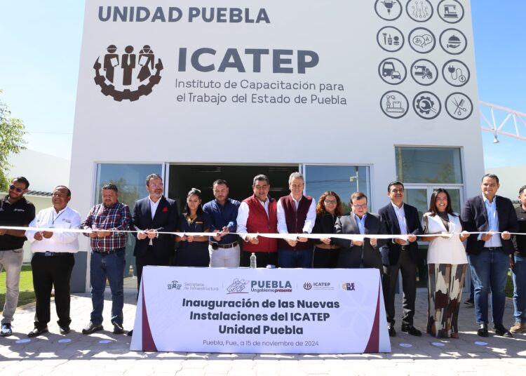 Para fomentar empleo y capacitación, Sergio Salomón inaugura nueva unidad del ICATEP