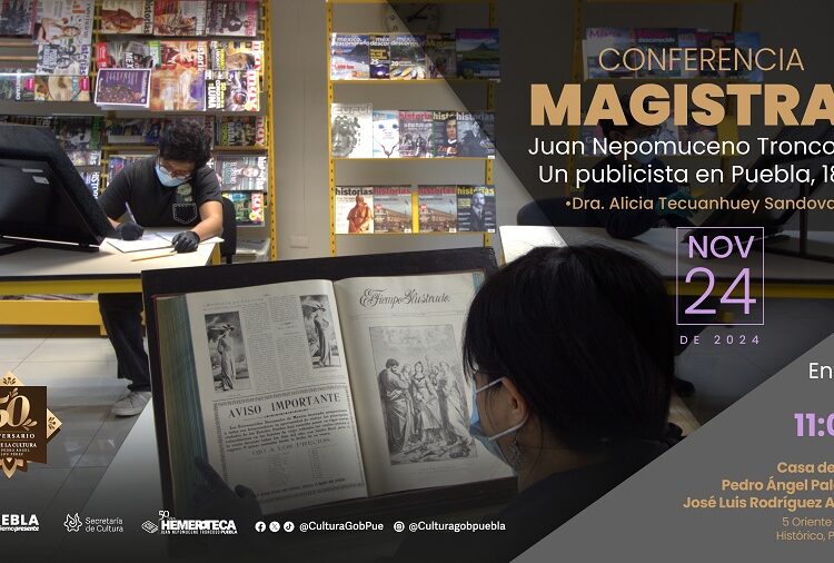 Realizarán conferencia magistral por 50 años de Hemeroteca Pública