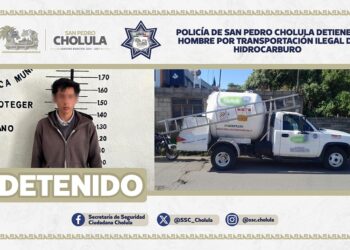 Policía de SPCH detiene a hombre por transportación ilegal de hidrocarburo
