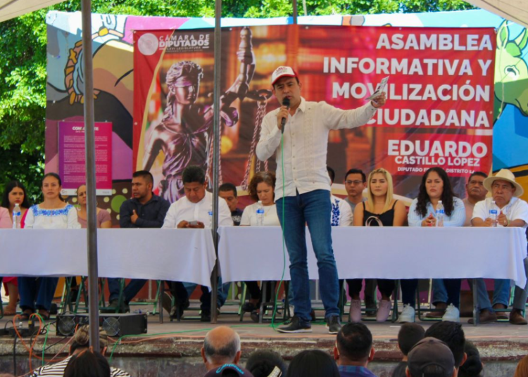 Lalo Castillo encabeza la Asamblea Informativa de Morena en Chietla