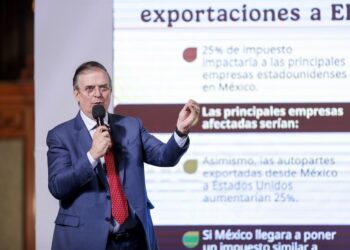 Amenaza de Trump sobre aranceles ‘es un tiro en el pie’: Ebrard