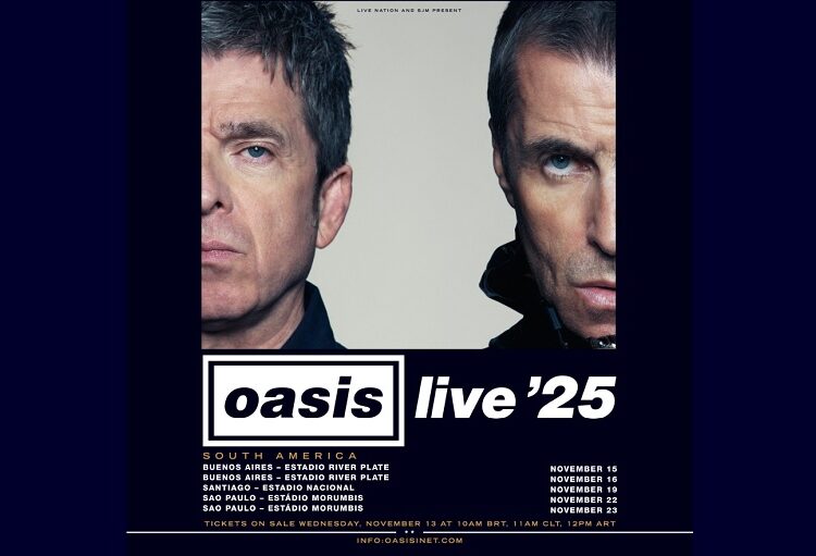 Oasis amplía gira mundial con conciertos en Argentina, Chile y Brasil