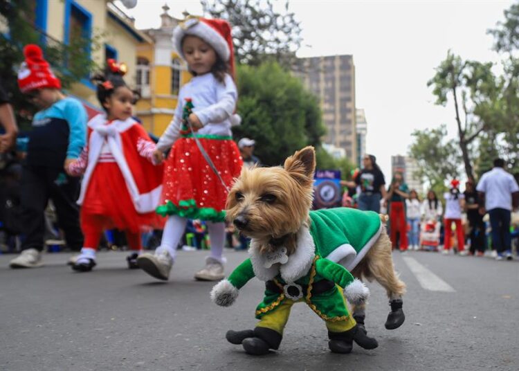 Cientos de bolivianos realzan con un desfile el espíritu navideño entre deseos de unidad