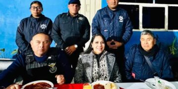 La presidenta Tonantzin Fernández encabezó cena navideña con policías municipales