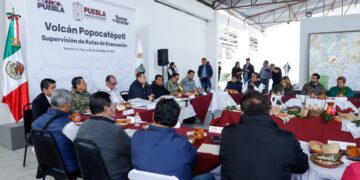 Gobernador Armenta supervisa rutas del Popocatépetl