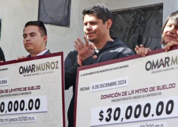 Omar Muñoz entrega mitad de salario para obras sociales