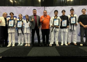 Delegación poblana de TKD destaca en el Grand Slam 2024