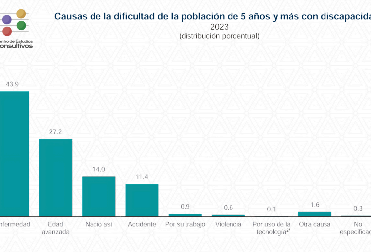 Discapacitados, la mitad de adultos mayores