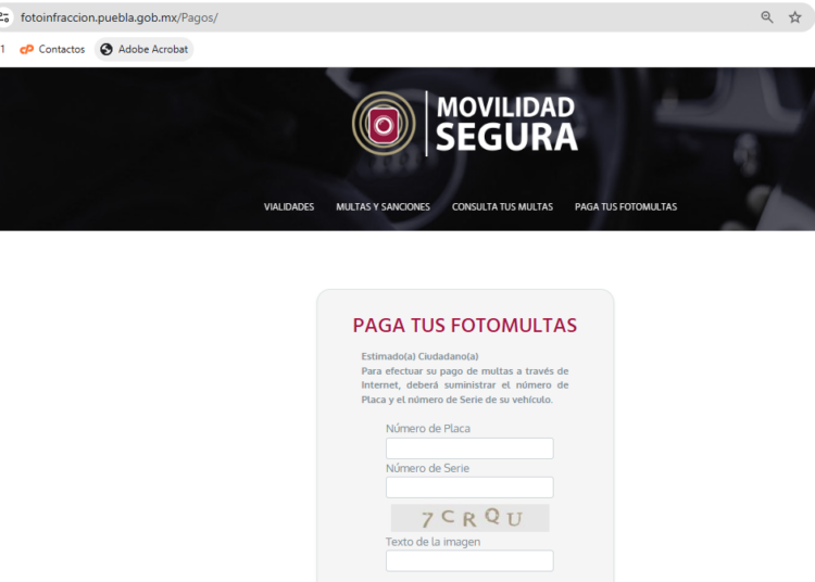 Secretaría de Finanzas detecta página web falsa para cobro de fotomultas