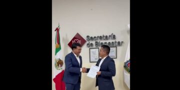 Javier Aquino hace su primer nombramiento como secretario de Bienestar