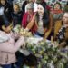 Tonantzin Fernández visita juntas auxiliares con el festival Cholula Navideña