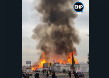 Se registra incendio en la zona de la Central de Abasto, ya está controlado
