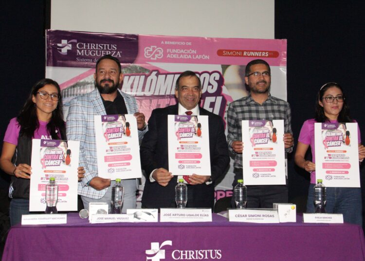 Christus Muguerza y Simoni Runners Mx presentan Kilómetros contra el cáncer
