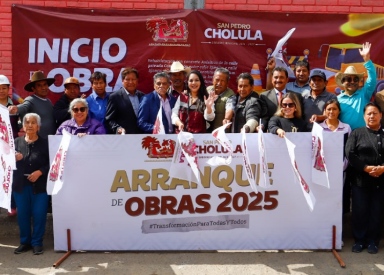 Gobierno de Cholula da banderazo de inicio a 2 megaobras más