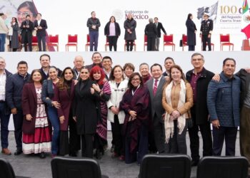 Armenta presente en mensaje de 100 días de la presidenta Claudia Sheinbaum