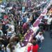 Más de 10 mil poblanos asistieron a la monumental partida de rosca