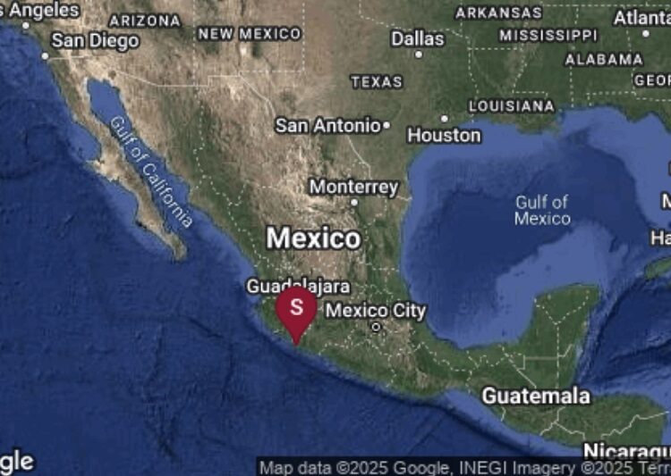 Se registra sismo de magnitud 6.1 en Coalcomán, Michoacán