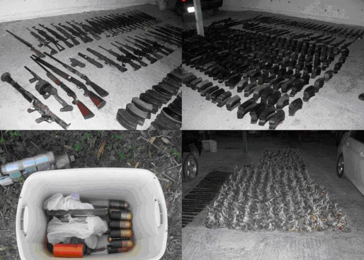 México decomisa drogas y armas por casi 20 millones de dólares en distintos operativos