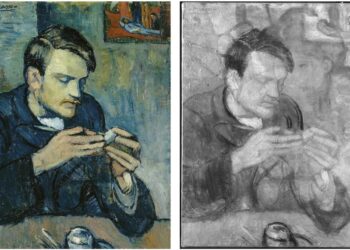 Hallan retrato inédito de Picasso bajo obra del periodo Azul
