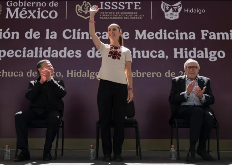 Presidenta Claudia Sheinbaum anuncia inversión de 10 mil MDP para renivelar salarios de trabajadores del ISSSTE en inauguración de la clínica de medicina familiar de especialidades