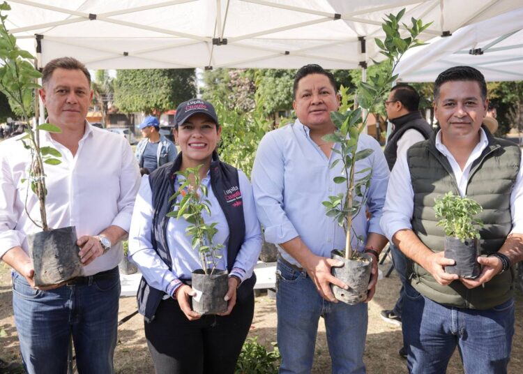 Lupita Cuautle cuida el medio ambiente con adopción de árboles