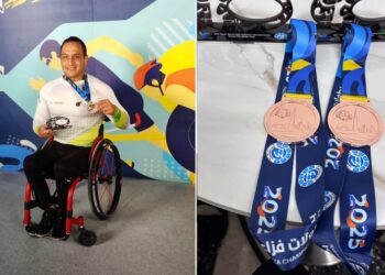Alan Frías, doble medallista en Grand Prix de Paratletismo