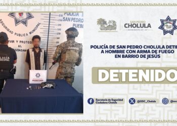 Policía de San Pedro detiene a sujeto con arma de fuego en Barrio de Jesús