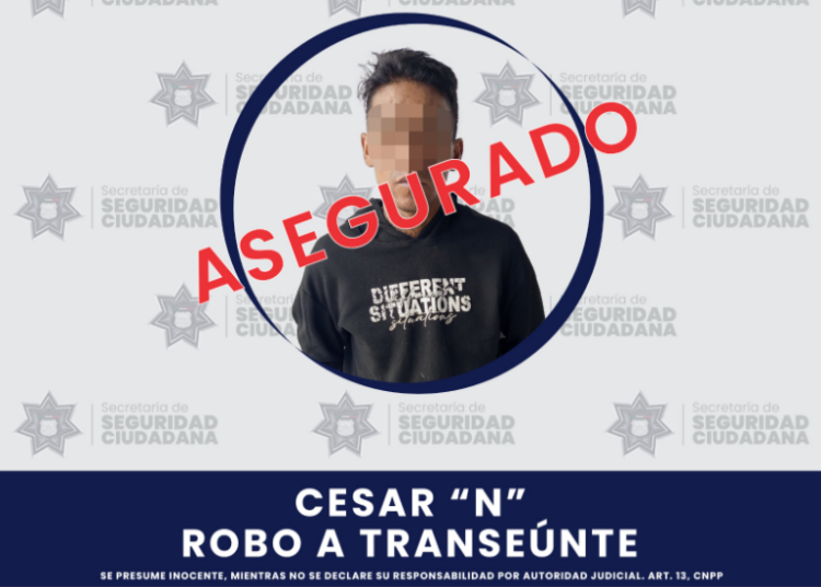 Detienen a sujeto en Granjas del Sur por robo a transeúnte