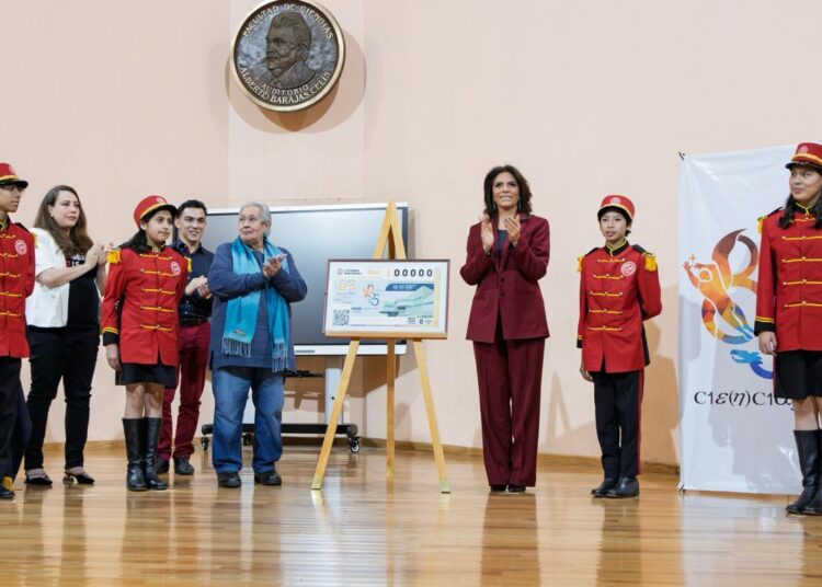 Lotería Nacional celebra 85 años de la Facultad de Ciencias de la UNAM con billete conmemorativo