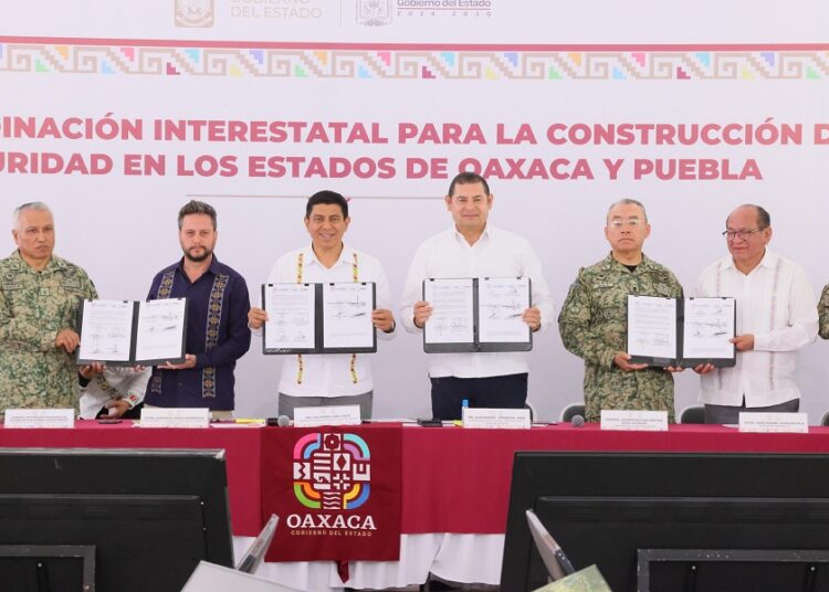 Construyen acuerdos por seguridad y desarrollo económico de Puebla y Oaxaca