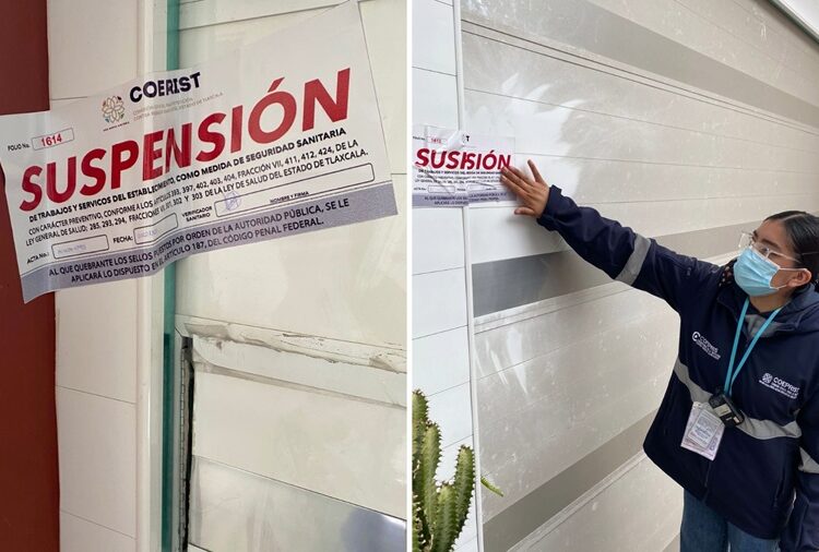 Coeprist realiza revisión en moteles en San Pablo del Monte