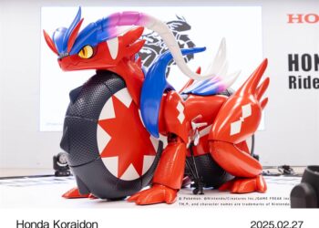 Honda exhibe en Tokio recreación a tamaño casi real del pokémon legendario Koraidon