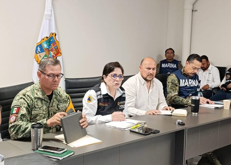 Autoridades de los tres ordenes de gobierno dan a conocer las acciones de recuperación en Reynosa Tamaulipas tras las intensas lluvias