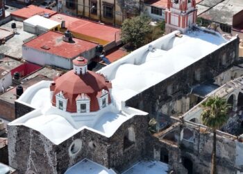 Restauran cúpula de la Merced en Atlixco