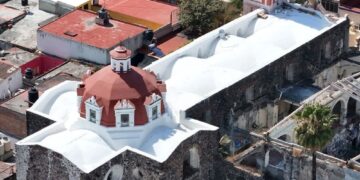 Restauran cúpula de la Merced en Atlixco