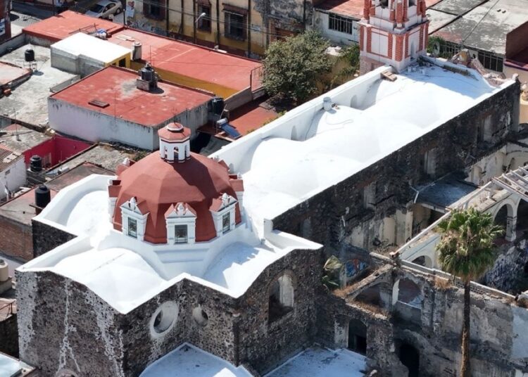 Restauran cúpula de la Merced en Atlixco