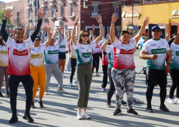 Éxito rotundo en la master class y activación física en San Pedro Cholula