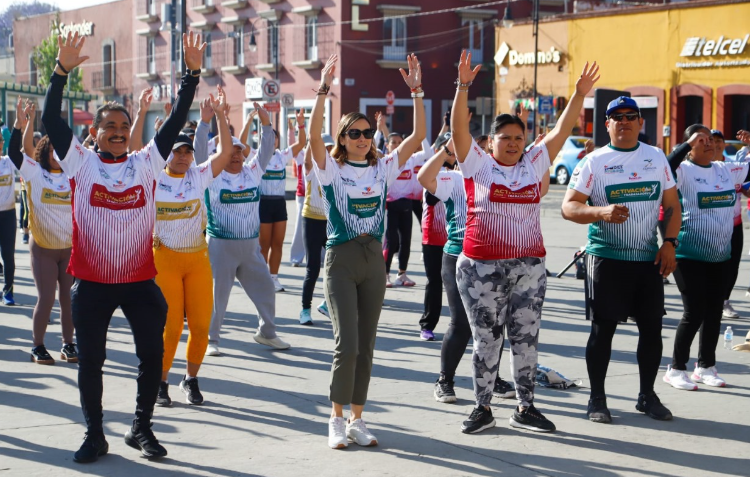 Éxito rotundo en la master class y activación física en San Pedro Cholula