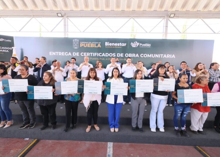 Armenta anuncia 200 mdp para obra comunitaria en Puebla