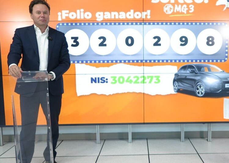 320298: folio ganador del Sorteo del Pago Anual Anticipado 2025