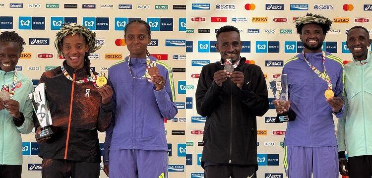 Etíopes Takele y Kebede ganan el Maratón de Tokio