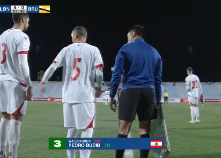 Pedro Budib tiene minutos en partido oficial con Líbano en Copa Asiática