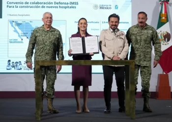 Presidenta Claudia Sheinbaum anuncia que la defensa nacional construirá siete nuevos hospitales del IMSS den beneficio de 2.9 millones de personas